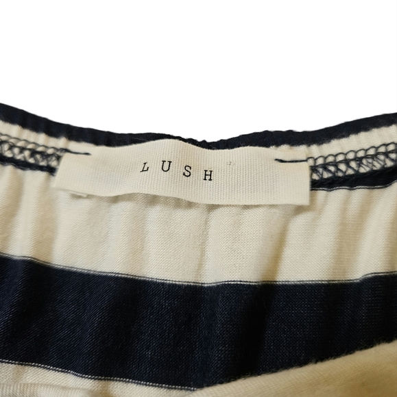 Lush Striped Sun Dress, Navy/ White, Small - Picture 8 of 12